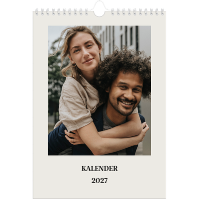 Fotokalender A4 (20 x 30 cm) — Simpelt og moderne [kalender forside]