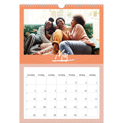 Årskalender A3 — Farverig kalender [kalender forside]