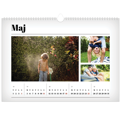A3 Foto Kalender — Avisstil [kalender forside]