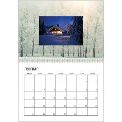 Fotokalender A4 dobbelt (30 x 40 cm) — Tilbage til naturen [Februar]