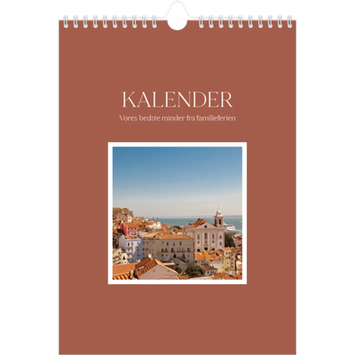 Fotokalender A4 (20 x 30 cm) — Klassiske farver [kalender forside]