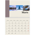 Fotokalender A4 dobbelt (30 x 40 cm) — Verdens seværdigheder [Marts]