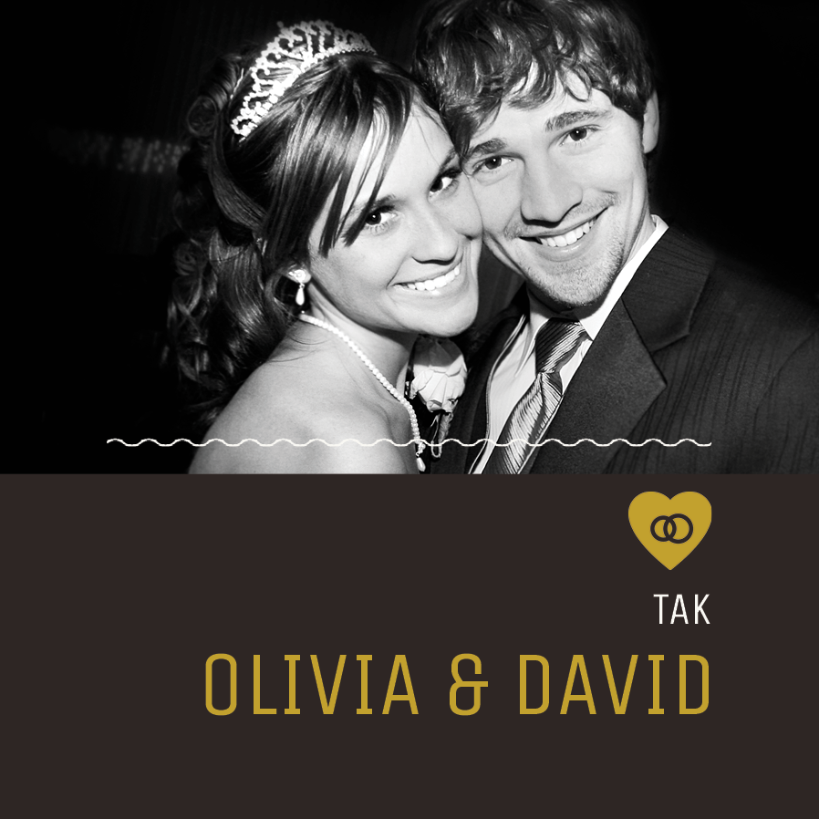 Takkekort — Mørk minimal