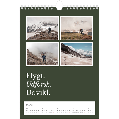 Fotokalender A4 (20 x 30 cm) — Redaktionel Jord [Marts]