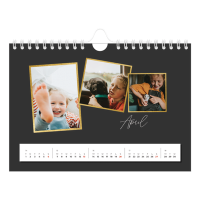 A5 Foto Kalender — Gode minder [April]