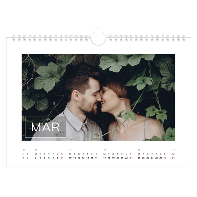 Fotokalender A4 — Stor dato [Marts]