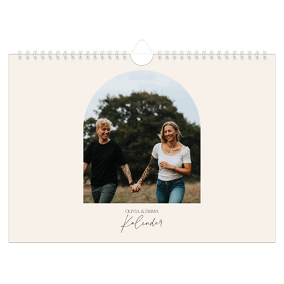 Fotokalender A4 — Buet billederamme [kalender forside]
