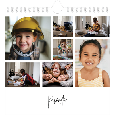 Årskalender kvadratisk — Billedcollage [kalender forside]