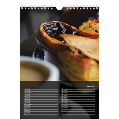 Fotokalender A4 (20 x 30 cm) — Transparent kalender [Februar]