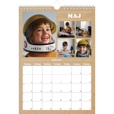 Fotokalender A4 (20 x 30 cm) — Magasinstil [kalender forside]