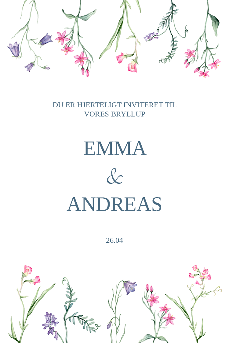 Invitationer — Markblomst