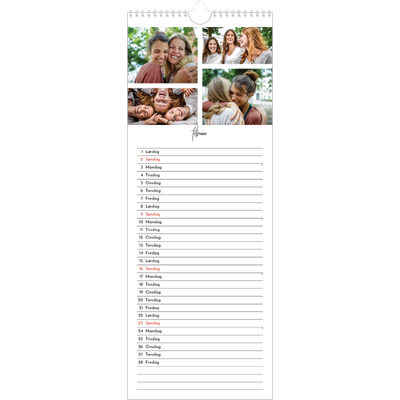 Køkkenkalender  — Billedcollage [Februar]