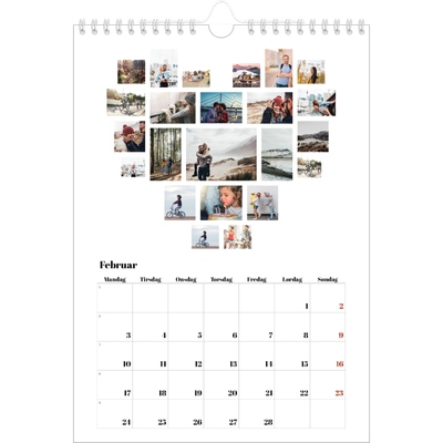Fotokalender A4 (20 x 30 cm) — Collage shapes [Februar]