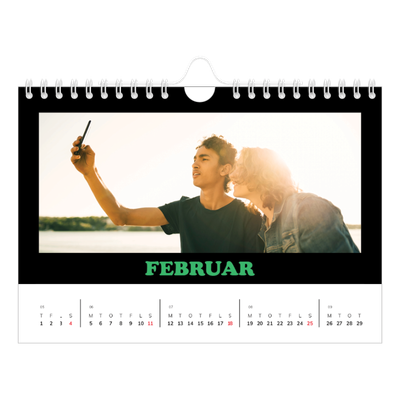 A5 Foto Kalender — Sjov type [Marts]