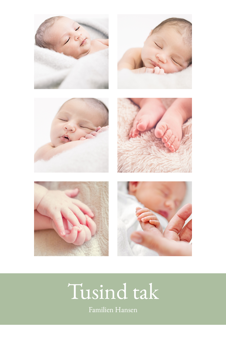 Takkekort — Mosaik