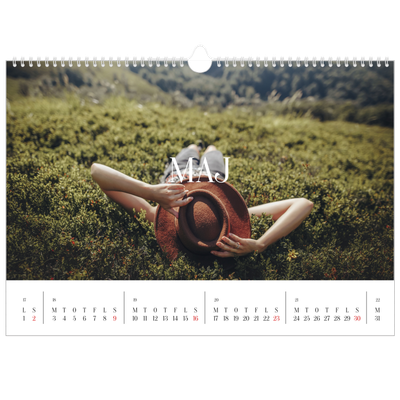 A3 Foto Kalender — Endeløs flugt [Maj]