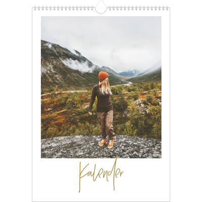 Årskalender A3 — Håndskrevet måned [kalender forside]