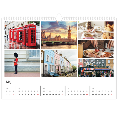 A3 Foto Kalender — Billedgitter [kalender forside]