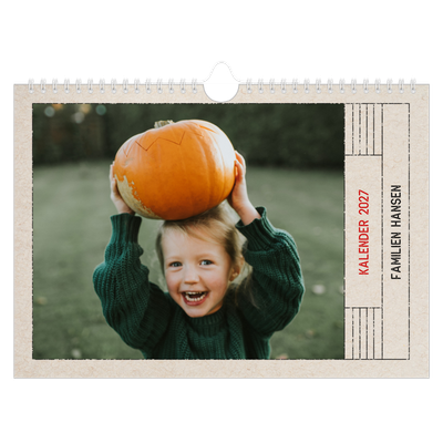 Fotokalender A4 — Stempeleffekt [kalender forside]
