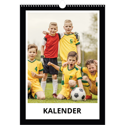 Årskalender A3 — Sort baggrund [kalender forside]