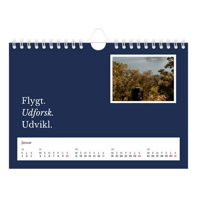 A5 Foto Kalender — Redaktionel Jord [Januar]