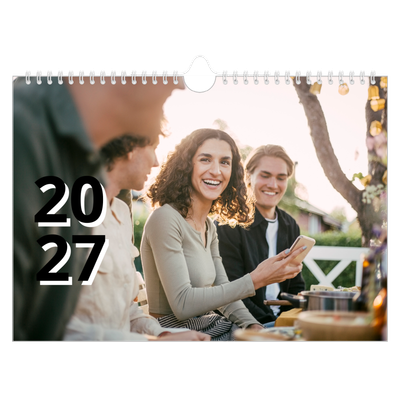 Fotokalender A4 — Bogstav og tal [kalender forside]