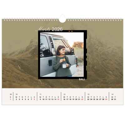 A3 Foto Kalender — Eventrylyst [Marts]