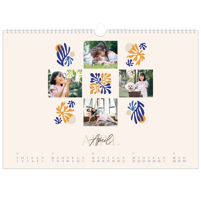 A3 Foto Kalender — Minimalistisk koral [kalender forside]