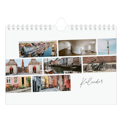A5 Foto Kalender — Byferie (hvid) [kalender forside]