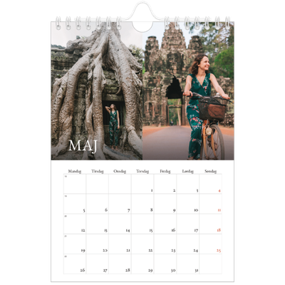 A5 Foto Kalender — Simpel serif [kalender forside]