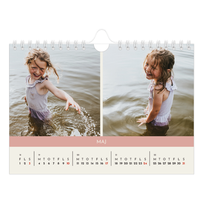 A5 Foto Kalender — Pastel kapitler [kalender forside]
