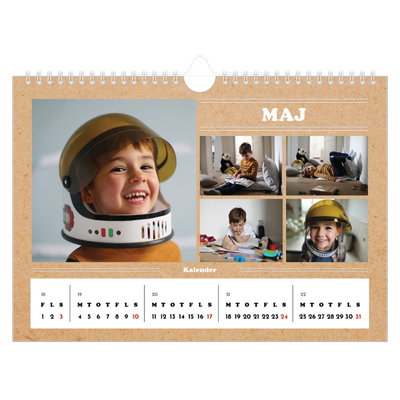 Fotokalender A4 — Magasinstil [kalender forside]