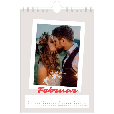 A5 Foto Kalender — Signeret tryk [Februar]