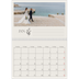 Fotokalender A4 dobbelt (30 x 40 cm) — Initialer i blomst [Januar]