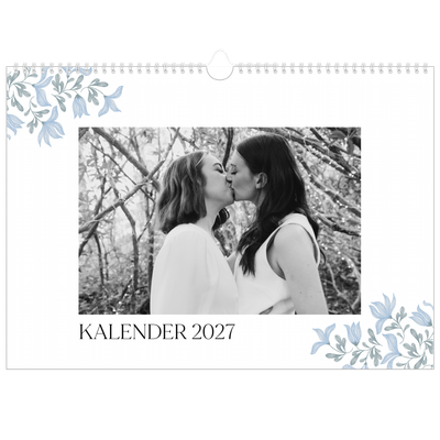 A3 Foto Kalender — Elegant blomstret [kalender forside]