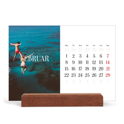 Staffeli kalender - liggende  — Endeløs flugt [Februar]