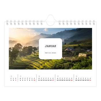 A5 Landskab Fotokalender — Den fulle historie