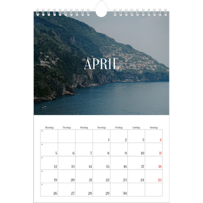 Fotokalender A4 (20 x 30 cm) — Endeløs flugt [April]