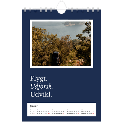 A5 Foto Kalender — Redaktionel Jord [Januar]
