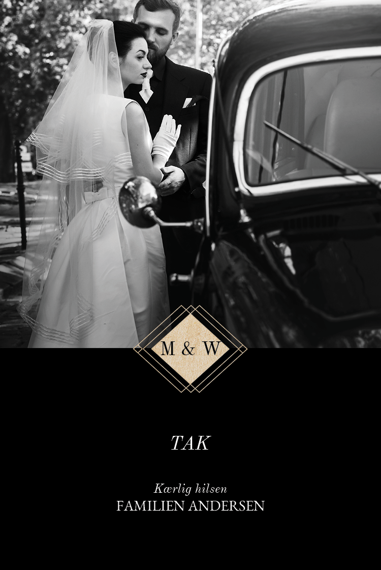 Takkekort — Art Deco