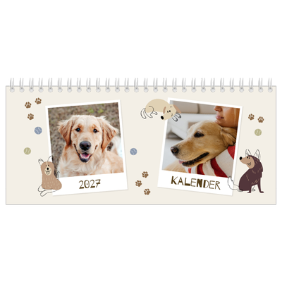 Bordkalendere — Legesyg hvalp [kalender forside]