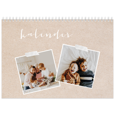 Fotokalender A4 dobbelt (30 x 40 cm) — Scrapbogs kalender [kalender forside]