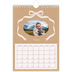 A5 Foto Kalender — Ramme med sløjfe [Februar]