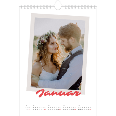 Fotokalender A4 (20 x 30 cm) — Signeret tryk [Januar]