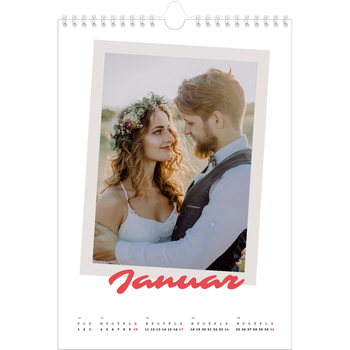 Fotokalender A4 — Signeret tryk