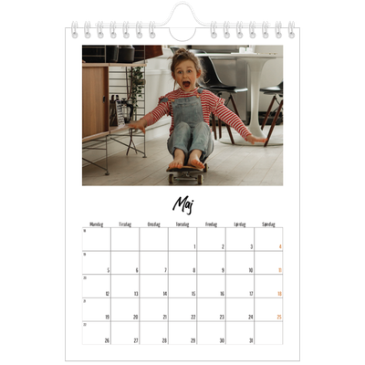 A5 Foto Kalender — Bogen om mig [kalender forside]