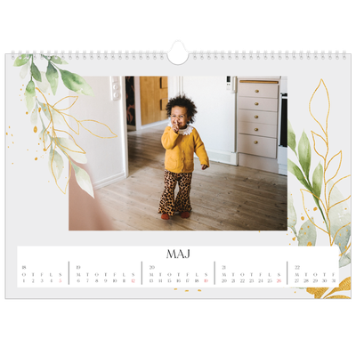 A3 Foto Kalender — Naturlig akvarel [kalender forside]