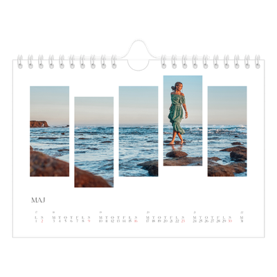 A5 Foto Kalender — Rejsemosaikker [Maj]