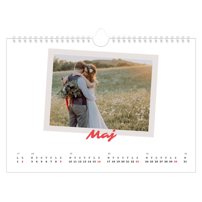 Fotokalender A4 — Signeret tryk [Maj]