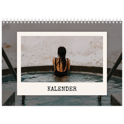 Fotokalender A4 dobbelt (30 x 40 cm) — Portrætudgaven [kalender forside]
